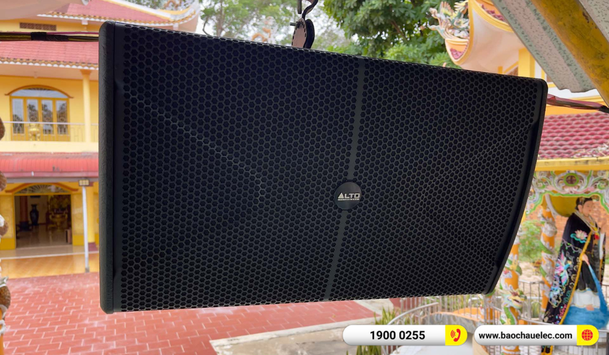 Lắp đặt d&agrave;n &acirc;m thanh Alto cho ch&ugrave;a Phước Hưng tại B&igrave;nh Dương