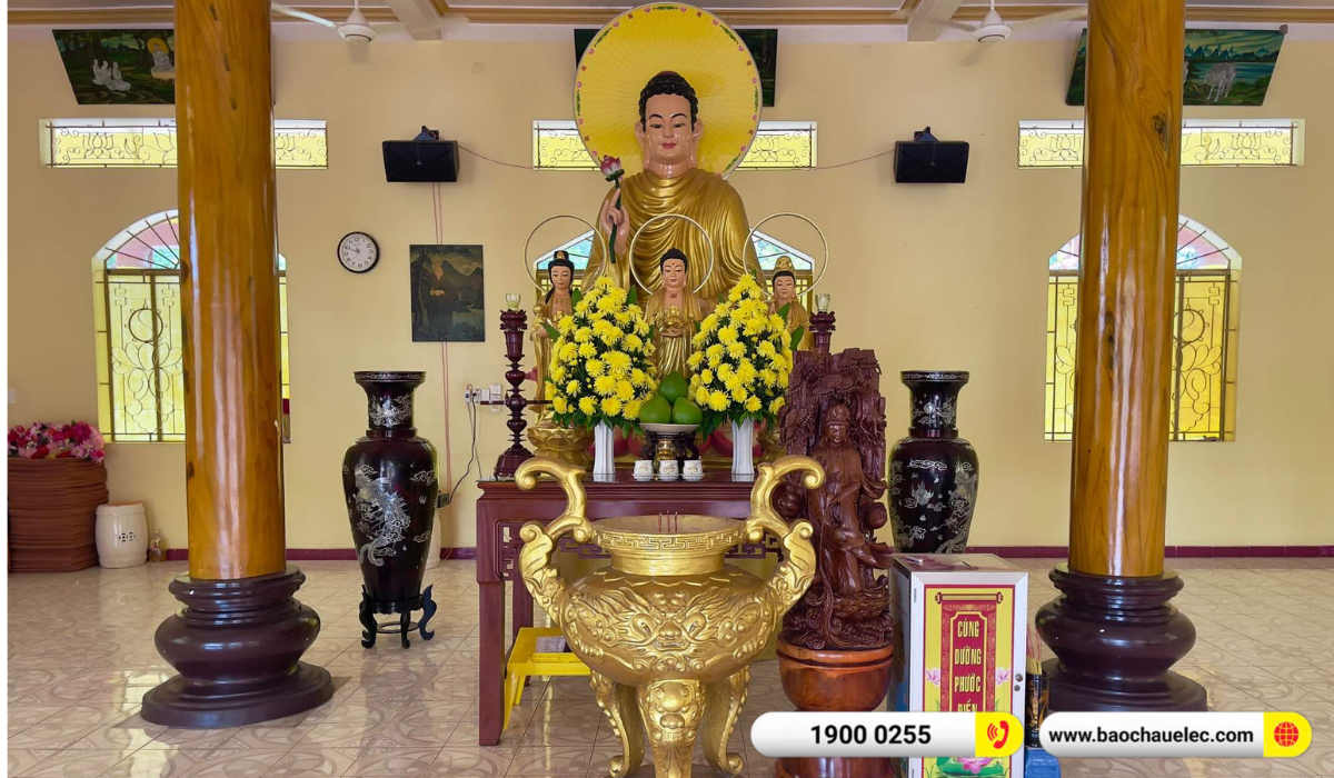 Lắp đặt d&agrave;n &acirc;m thanh Alto cho ch&ugrave;a Phước Hưng tại B&igrave;nh Dương