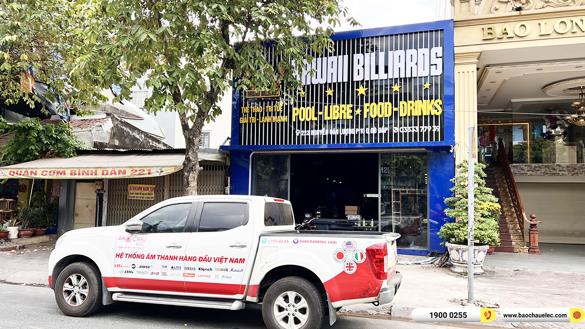 Lắp đặt dàn âm thanh BMB hơn 30tr cho quán Hawaii Billiards ở TPHCM