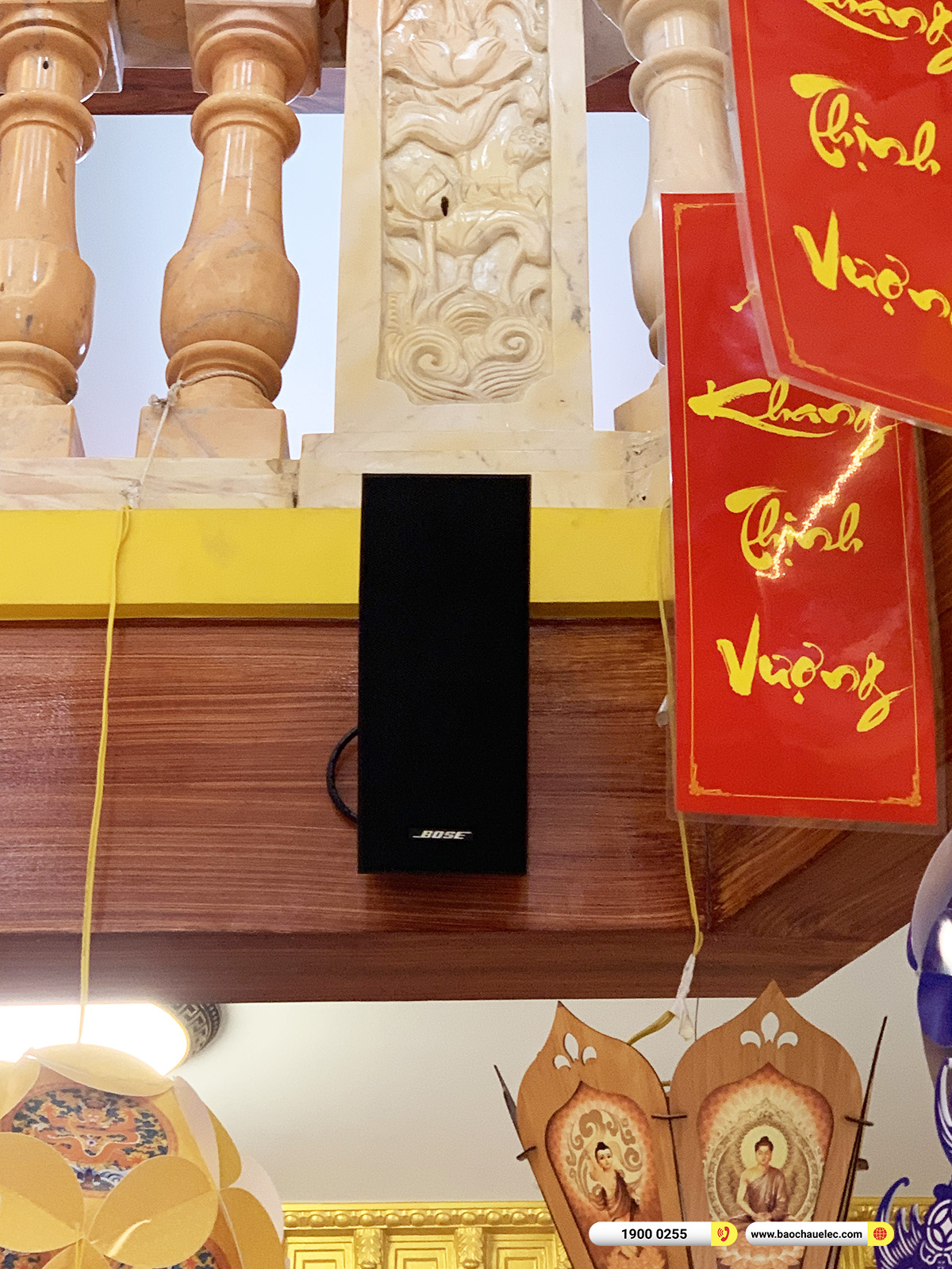 Lắp đặt d&agrave;n &acirc;m thanh Bose cho Ch&ugrave;a Quan &Acirc;m ở TPHCM
