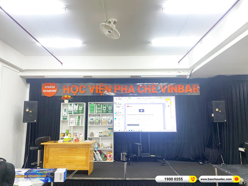 Lắp đặt d&agrave;n &acirc;m thanh gần 70tr cho Học viện pha chế Vinbar ở TPHCM
