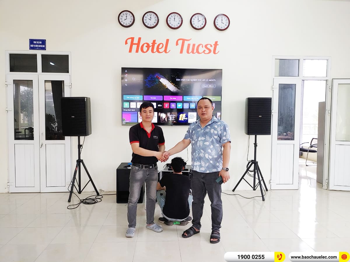 Tiếp tục mang đến cấu h&igrave;nh &acirc;m thanh hội trường chuy&ecirc;n nghiệp cho Trường ĐH Văn h&oacute;a, Thể Thao v&agrave; Du lịch Thanh H&oacute;a , Bảo Ch&acirc;u Elec h&acirc;n hạnh giới thiệu bộ d&agrave;n ch&iacute;nh h&atilde;ng, kết hợp từ thương hiệu Domus, BIK, Bksound, Toprhyme uy t&iacute;n, hiệu suất bền bỉ.