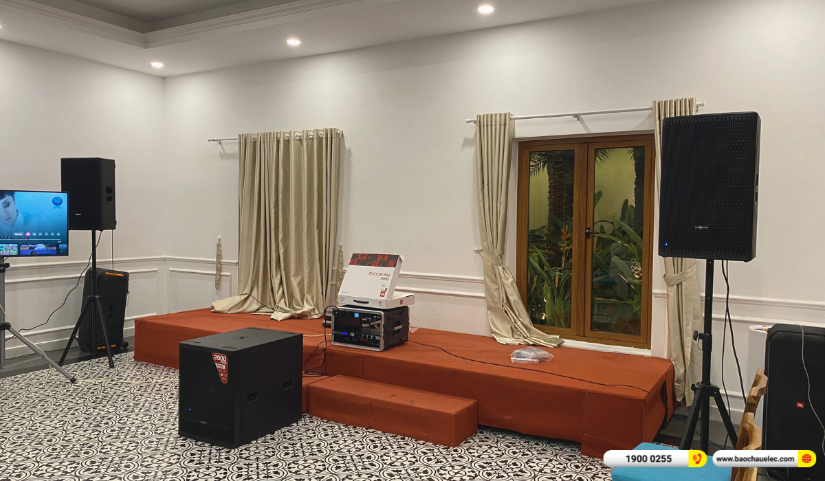 Lắp đặt d&agrave;n &acirc;m thanh nh&agrave; h&agrave;ng Audiocenter cho nh&agrave; h&agrave;ng Đ&ocirc;ng Dương tại C&agrave; Mau