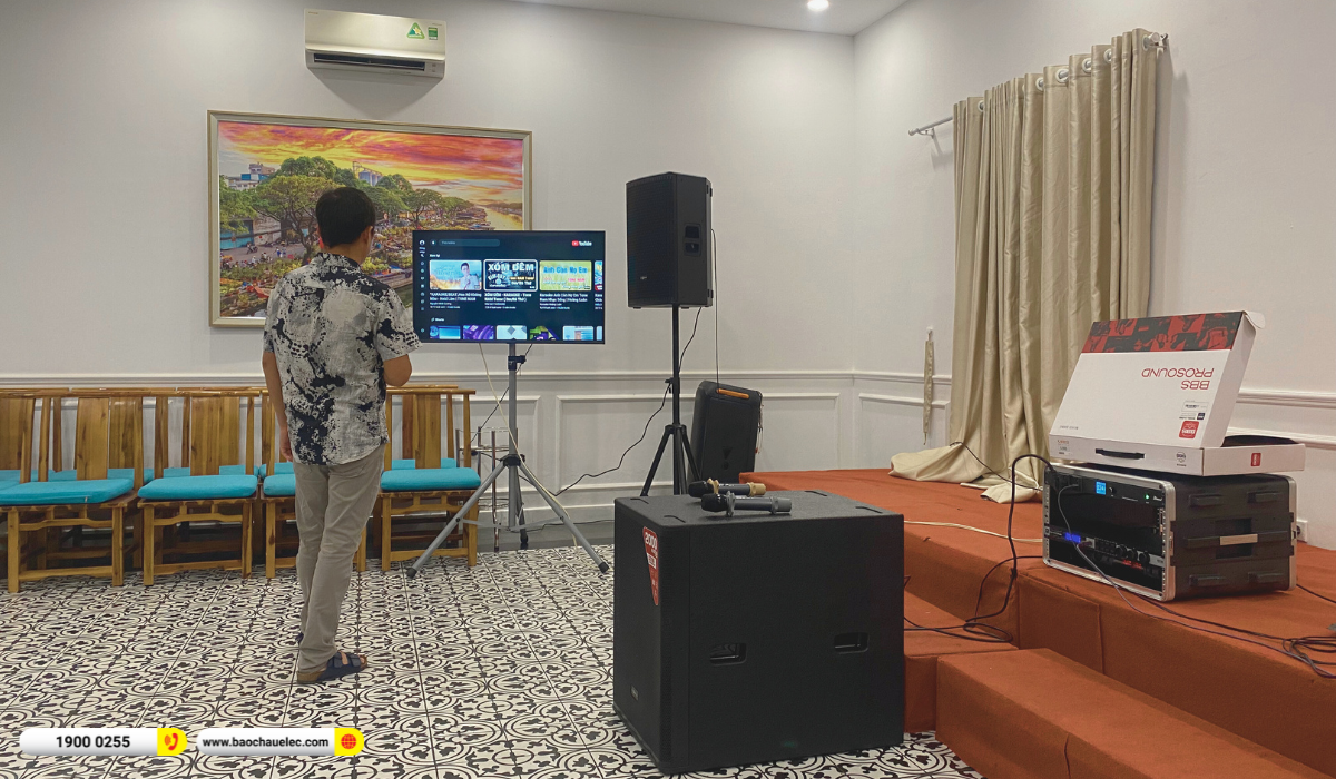 Lắp đặt d&agrave;n &acirc;m thanh nh&agrave; h&agrave;ng Audiocenter cho nh&agrave; h&agrave;ng Đ&ocirc;ng Dương tại C&agrave; Mau
