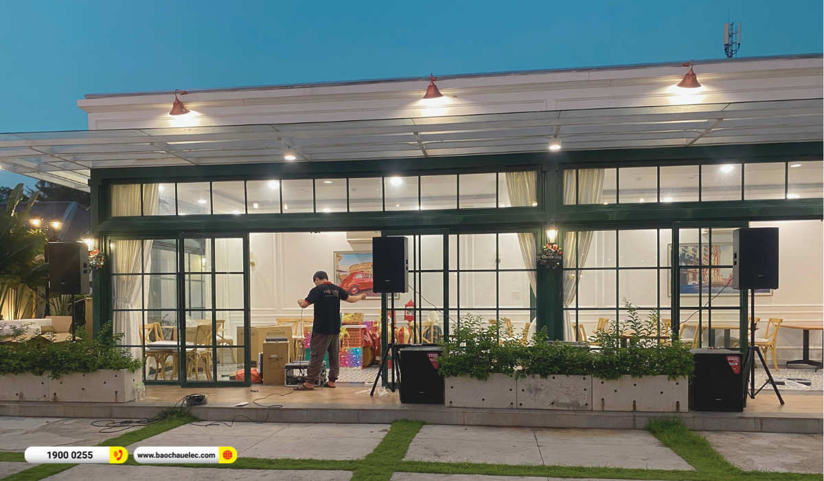 Lắp đặt d&agrave;n &acirc;m thanh nh&agrave; h&agrave;ng Audiocenter cho nh&agrave; h&agrave;ng Đ&ocirc;ng Dương tại C&agrave; Mau