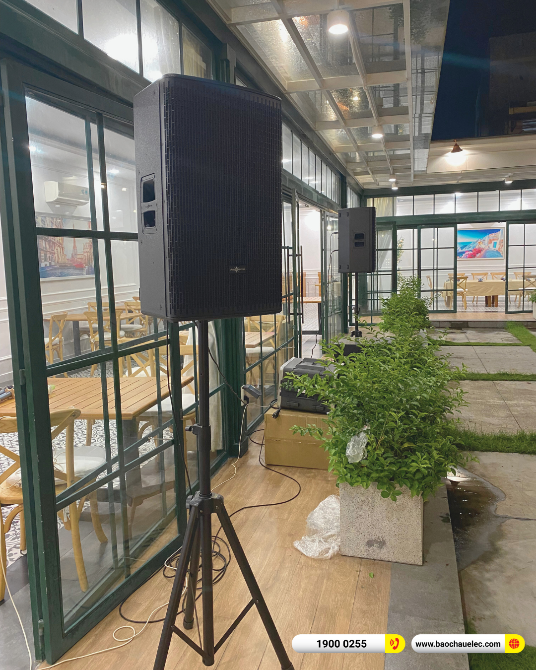 Lắp đặt d&agrave;n &acirc;m thanh nh&agrave; h&agrave;ng Audiocenter cho nh&agrave; h&agrave;ng Đ&ocirc;ng Dương tại C&agrave; Mau