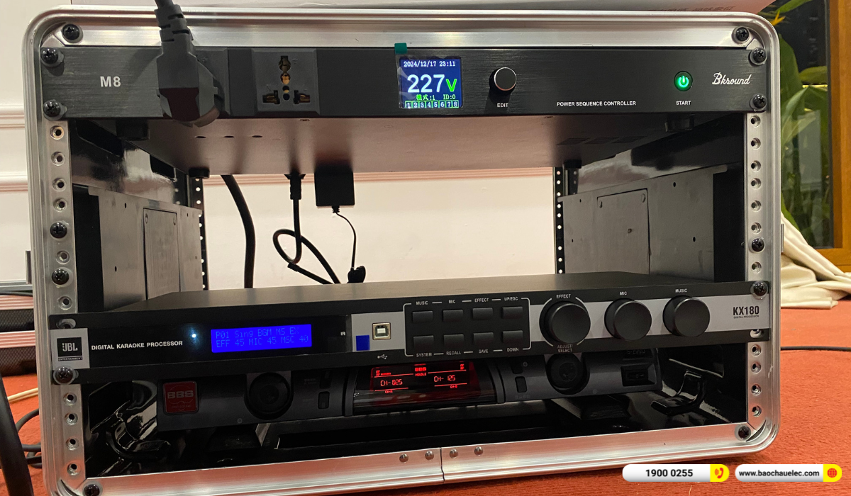 Lắp đặt d&agrave;n &acirc;m thanh nh&agrave; h&agrave;ng Audiocenter cho nh&agrave; h&agrave;ng Đ&ocirc;ng Dương tại C&agrave; Mau
