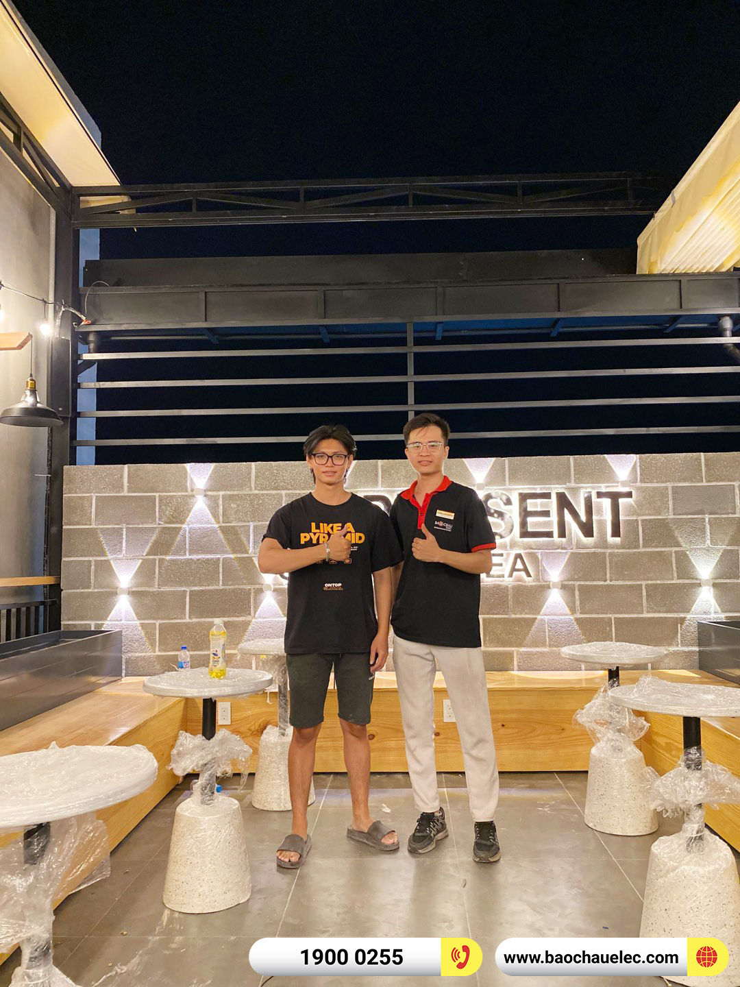 Lắp đặt d&agrave;n &acirc;m thanh nhạc nền qu&aacute;n the present coffee tại Đồng Nai