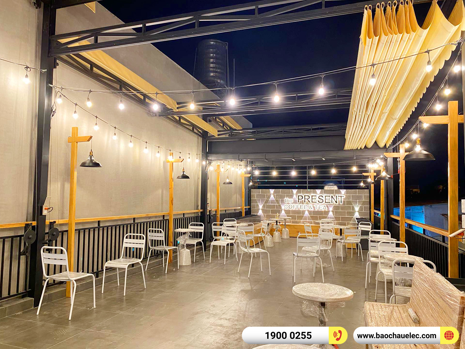 Lắp đặt d&agrave;n &acirc;m thanh nhạc nền qu&aacute;n the present coffee tại Đồng Nai