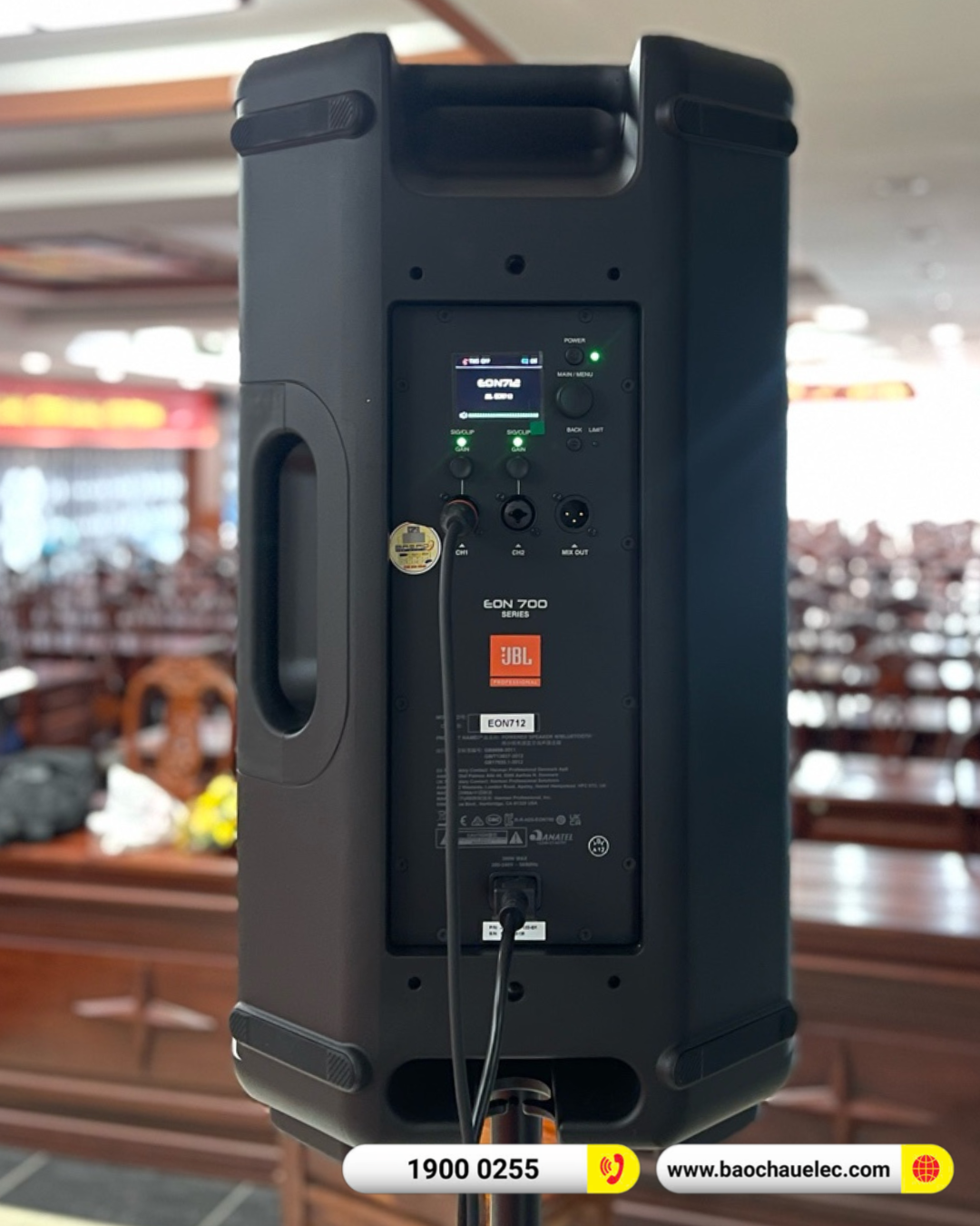Lắp đặt hệ thống &acirc;m thanh JBL hơn 71 tr cho ủy ban Điện Lực th&agrave;nh phố Cần Thơ
