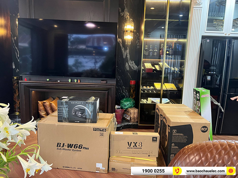 lắp đặt d&agrave;n karaoke RCF cho kh&aacute;ch h&agrave;ng tại H&agrave; Nội