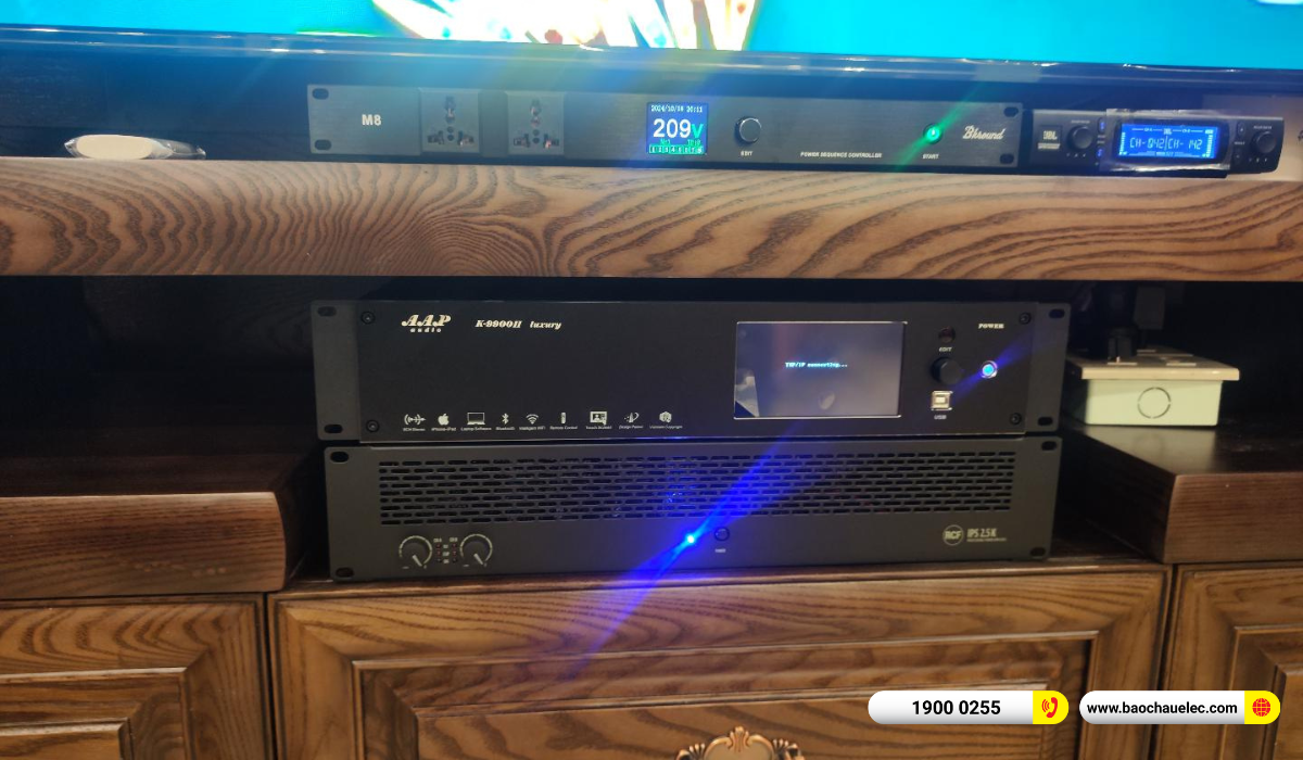 Lắp đặt d&agrave;n karaoke RCF hơn 154tr cho chị Linh tại H&agrave; Nội