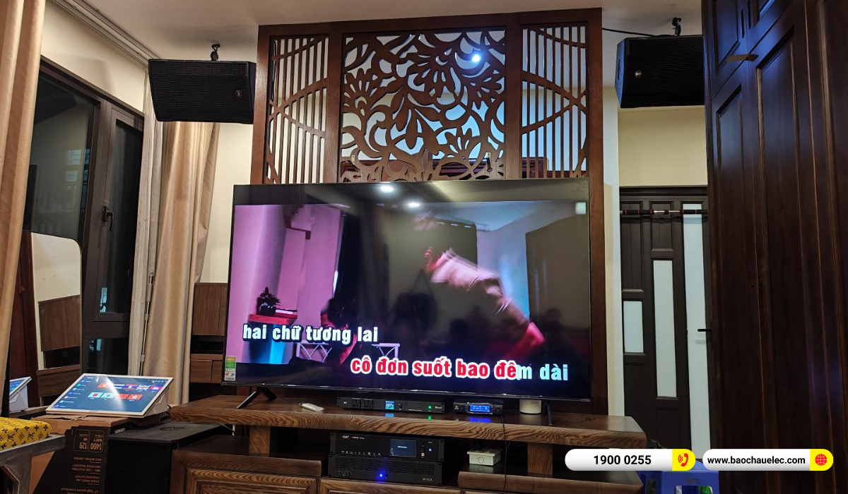 Lắp đặt d&agrave;n karaoke RCF hơn 154tr cho chị Linh tại H&agrave; Nội