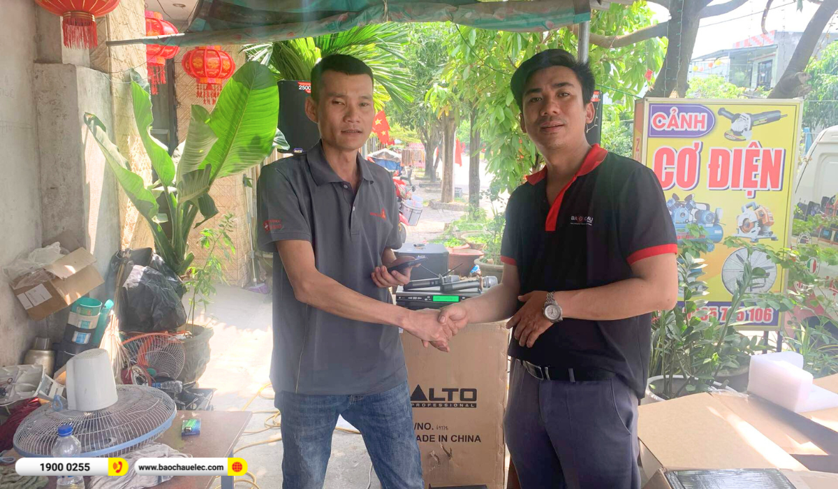 Lắp đặt dàn karaoke Alto gần 52tr cho anh Cảnh tại Đà Nẵng