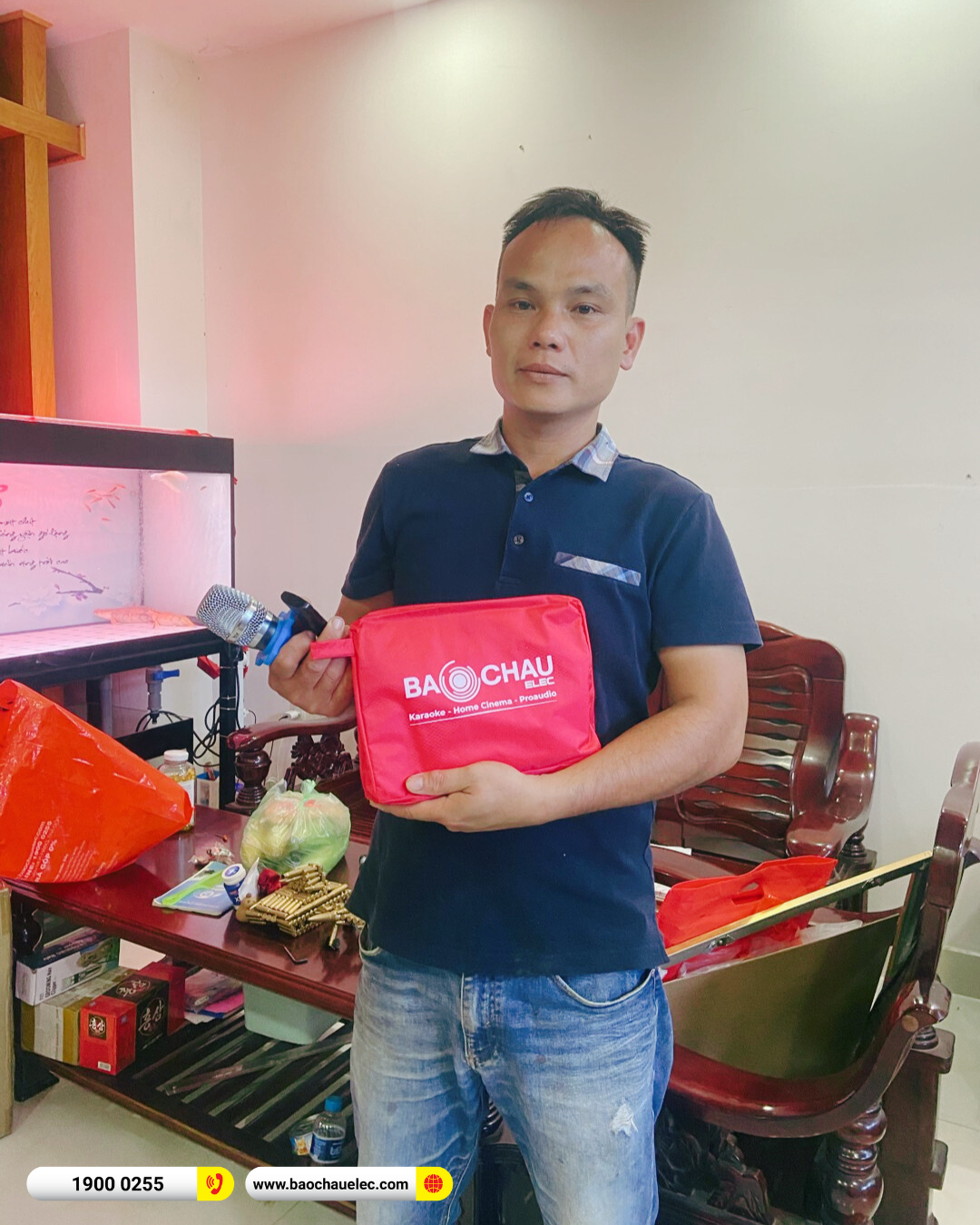 Lắp đặt đ&agrave;n karaoke Alto gần 32tr cho anh Phong tại TP HCM
