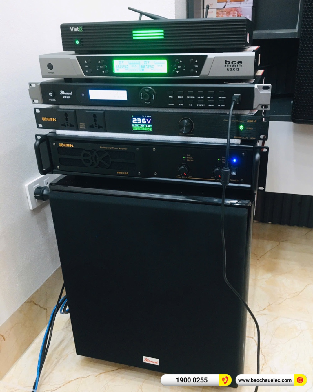 Lắp đặt d&agrave;n karaoke Alto hơn 54tr cho anh T&ograve;ng tại Bắc Ninh