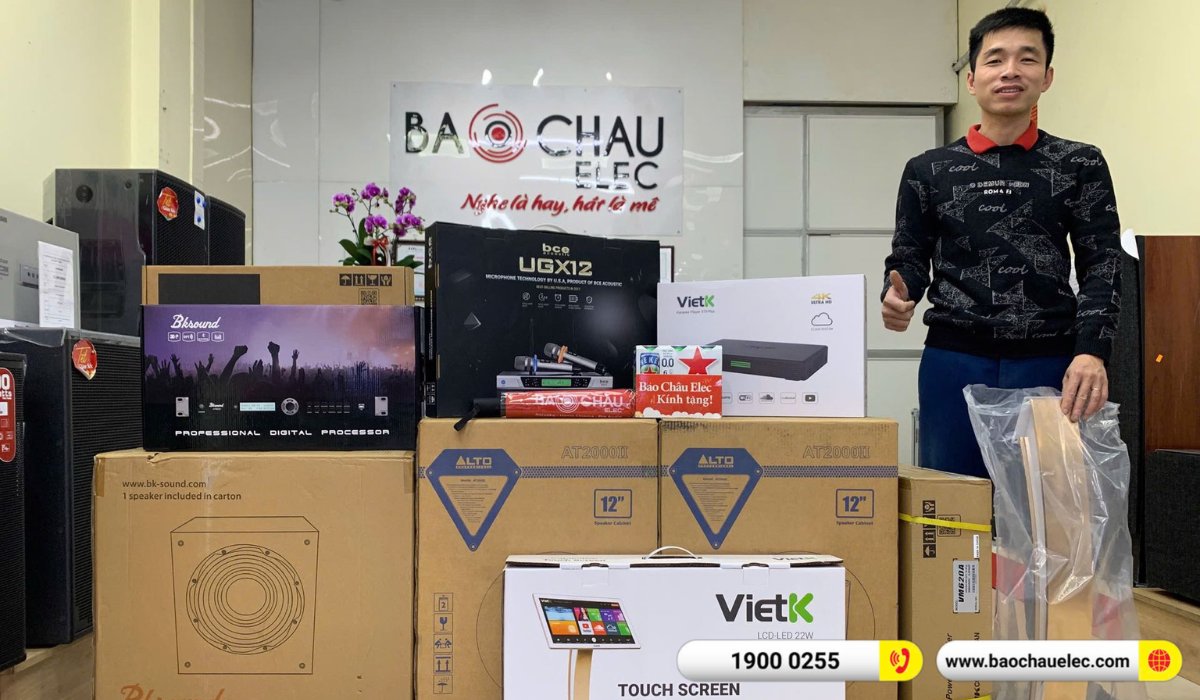 Lắp đặt d&agrave;n karaoke Alto hơn 54tr cho anh T&ograve;ng tại Bắc Ninh