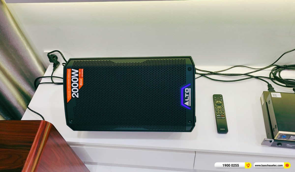 Lắp đặt d&agrave;n karaoke Alto hơn 31tr cho chị &Aacute;nh Huy tại TP HCM