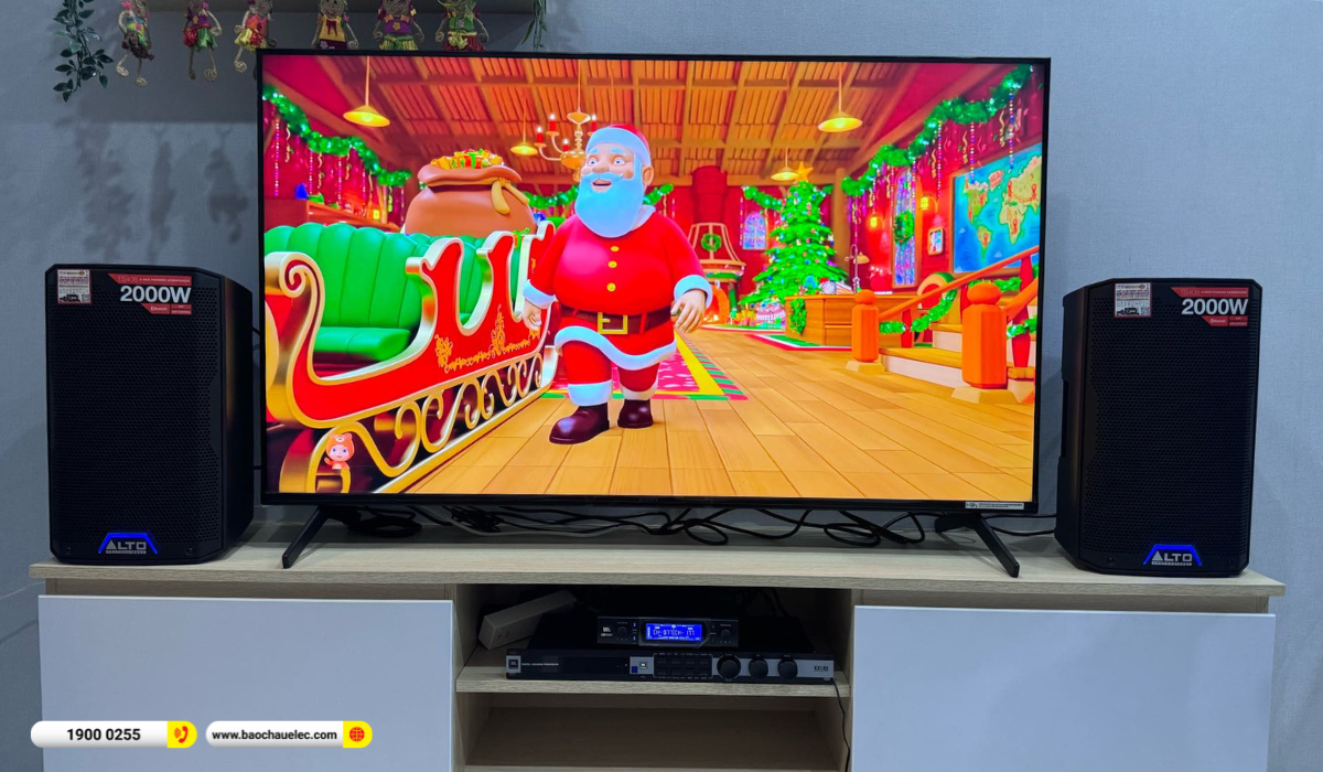 Lắp đặt d&agrave;n karaoke Alto hơn 30tr cho c&ocirc; Thanh tại TP HCM