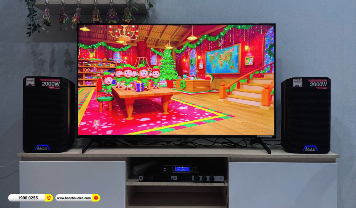 Lắp đặt d&agrave;n karaoke Alto hơn 30tr cho c&ocirc; Thanh tại TP HCM