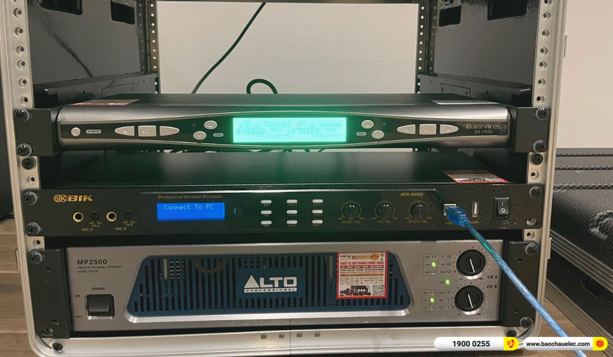 Lắp đặt d&agrave;n karaoke Alto hơn 52tr cho anh Thăng tại Vĩnh Long