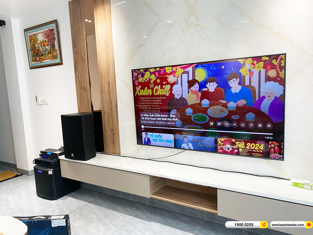 Lắp đặt dàn karaoke Amate gần 80tr cho anh Phong ở Tân Phú