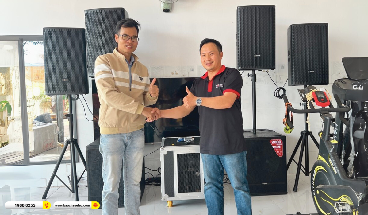 Lắp đặt d&agrave;n karaoke Audiocenter cho anh Cường tại Đắk Lắk