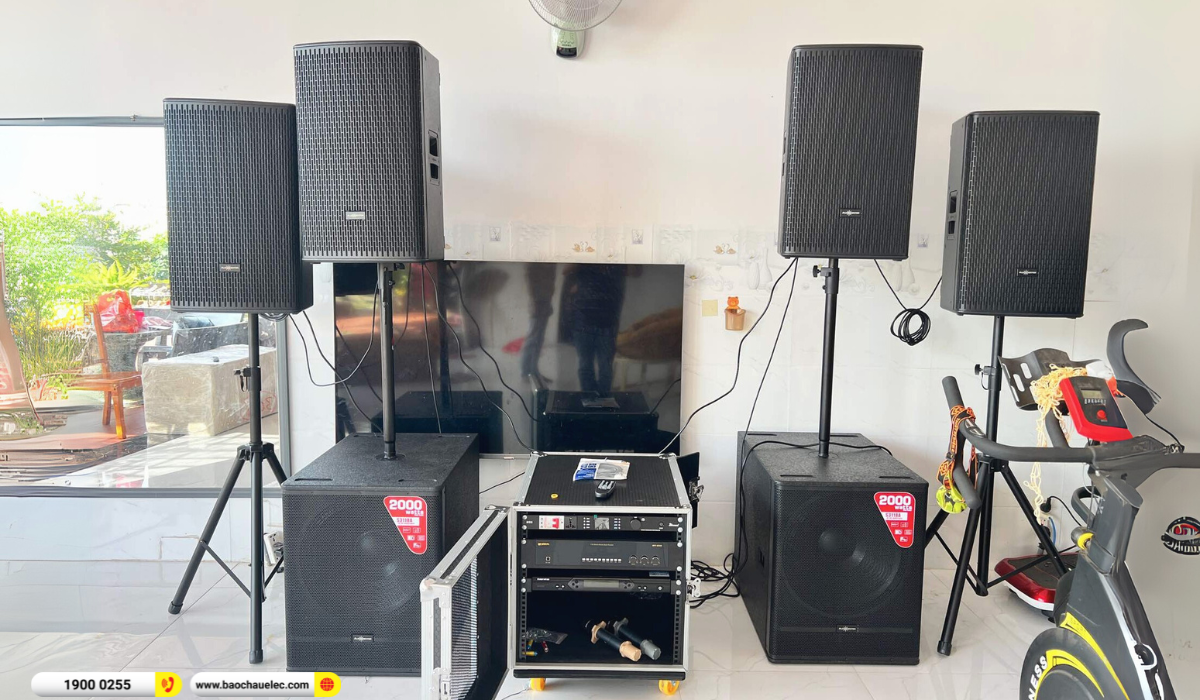 Lắp đặt d&agrave;n karaoke Audiocenter cho anh Cường tại Đắk Lắk