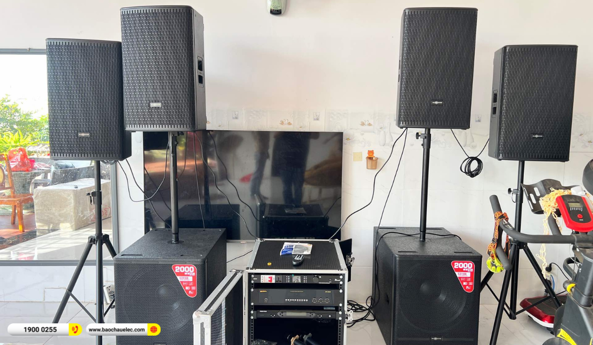 Lắp đặt d&agrave;n karaoke Audiocenter cho anh Cường tại Đắk Lắk