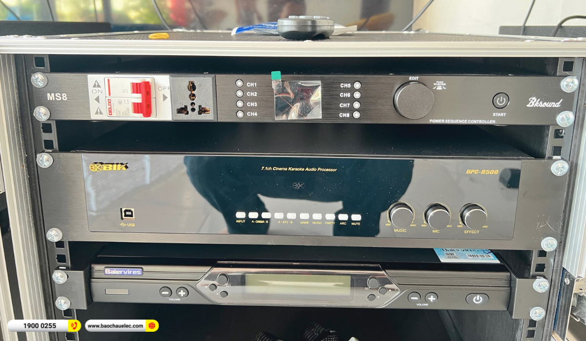 Lắp đặt d&agrave;n karaoke Audiocenter cho anh Cường tại Đắk Lắk
