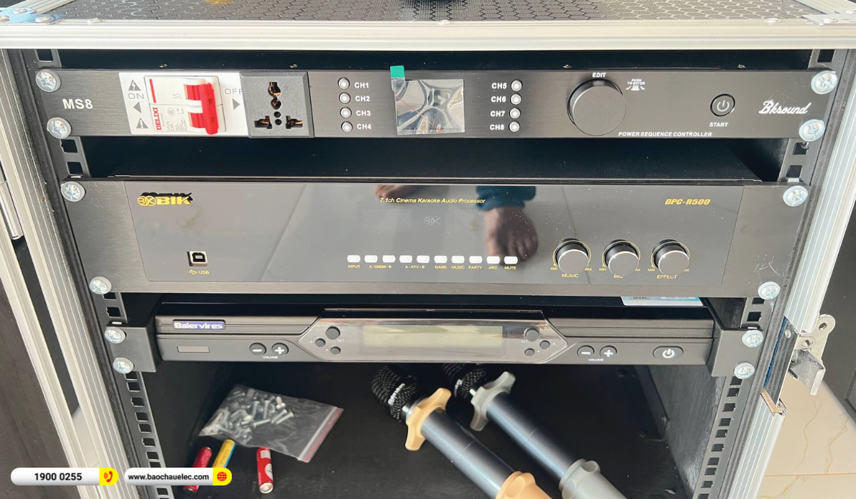 Lắp đặt d&agrave;n karaoke Audiocenter cho anh Cường tại Đắk Lắk