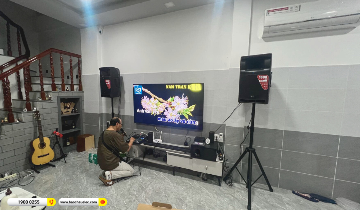 Lắp đặt d&agrave;n karaoke Audiocenter cho anh Cương tại TP HCM