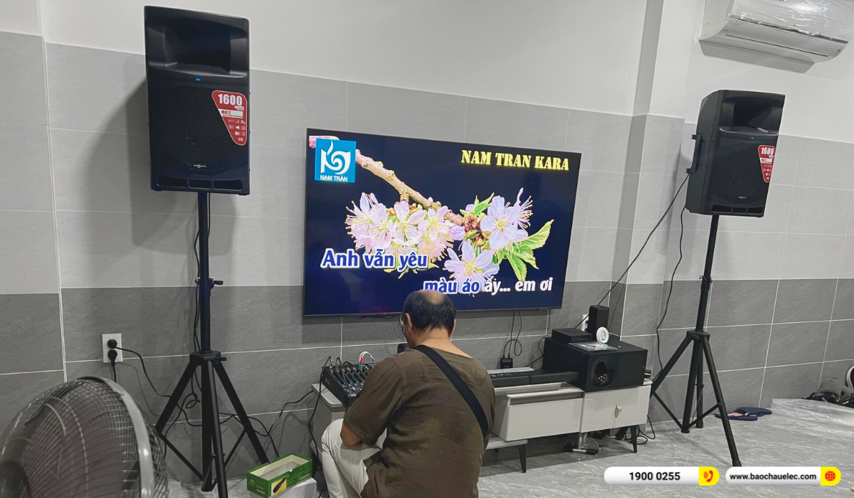 Lắp đặt d&agrave;n karaoke Audiocenter cho anh Cương tại TP HCM