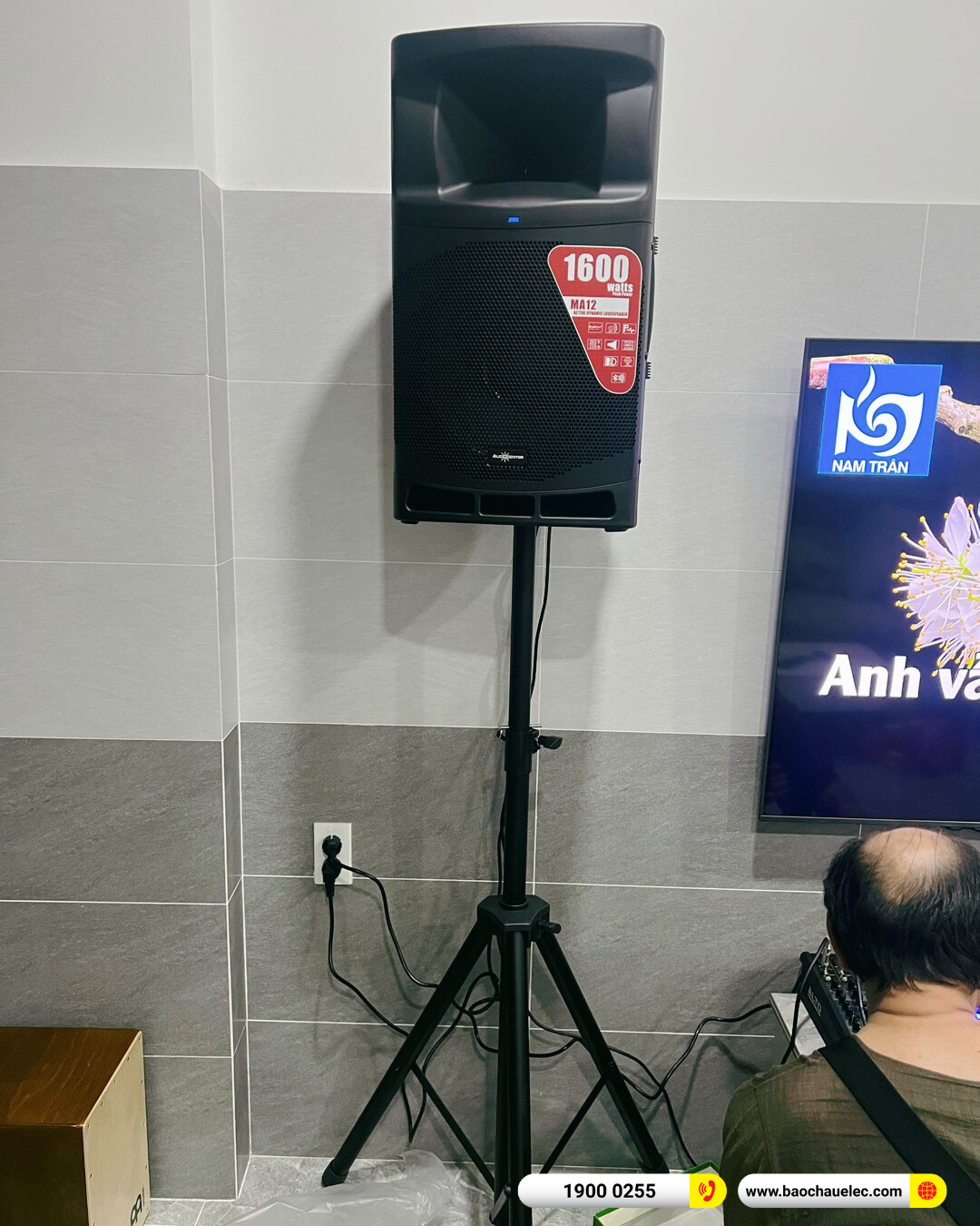 Lắp đặt d&agrave;n karaoke Audiocenter cho anh Cương tại TP HCM