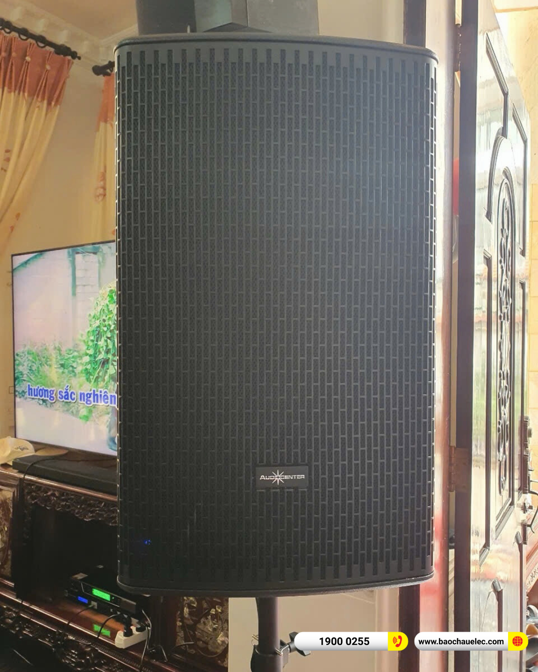 Lắp đặt d&agrave;n karaoke Audiocenter cho anh Hiển tại TP HCM