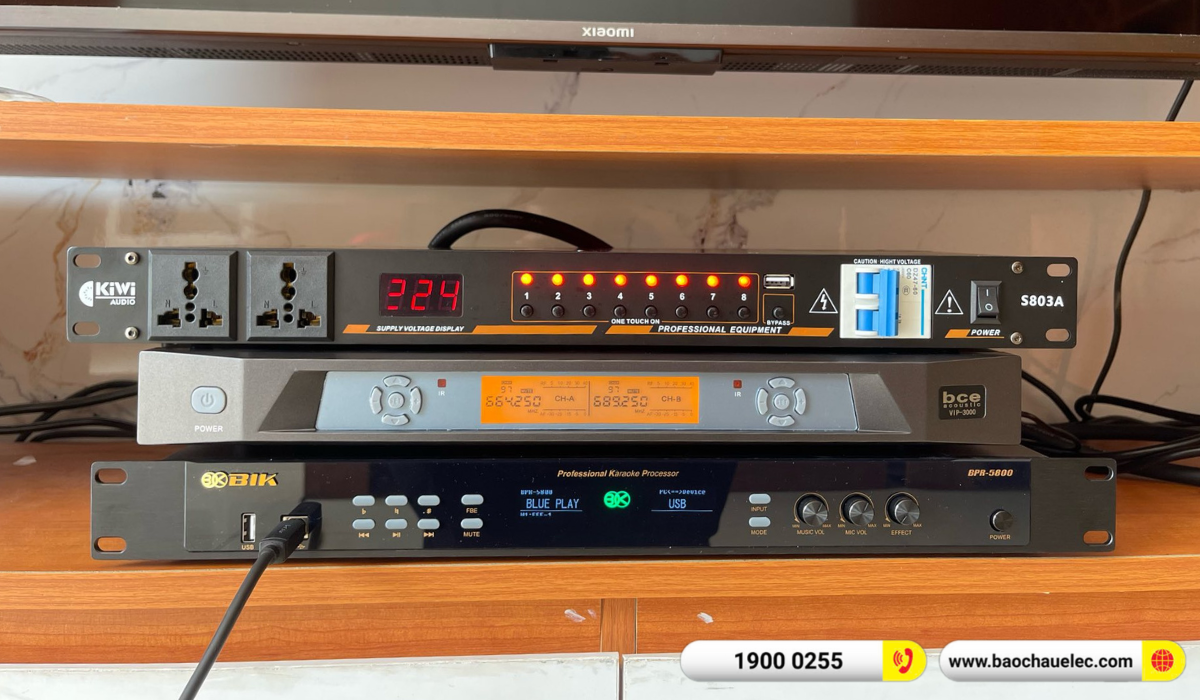 Lắp đặt d&agrave;n karaoke Audiocenter cho anh Nam tại Đồng Nai