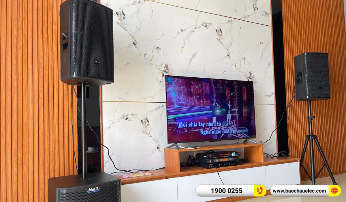 Lắp đặt d&agrave;n karaoke Audiocenter cho anh Nam tại Đồng Nai
