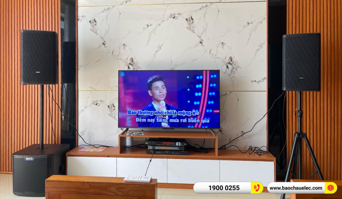 Lắp đặt d&agrave;n karaoke Audiocenter cho anh Nam tại Đồng Nai