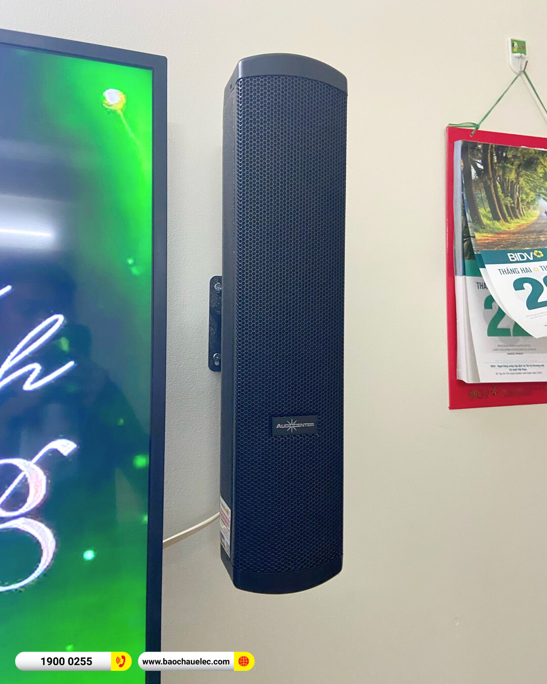 Lắp đặt dàn karaoke gắn tường Audiocenter cho anh Trung tại TP HCM