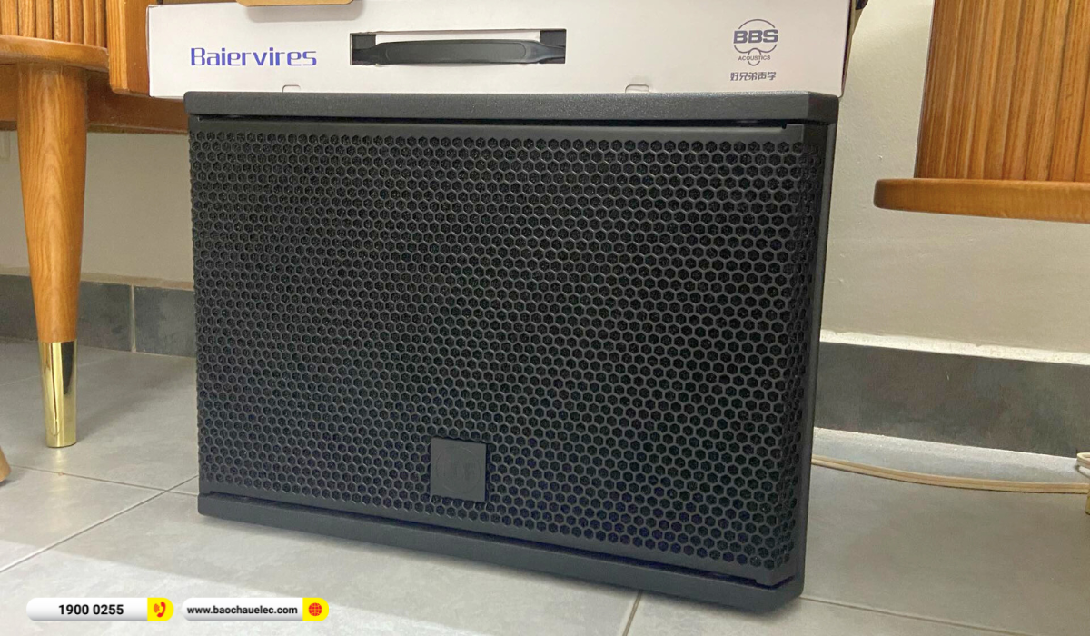 Lắp đặt dàn karaoke gắn tường Audiocenter cho anh Trung tại TP HCM