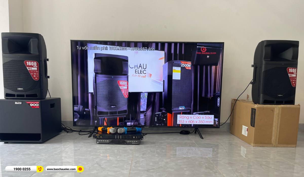 Lắp đặt dàn karaoke Audiocenter cho chị Châm tại TP HCM