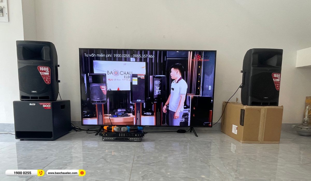 Lắp đặt dàn karaoke Audiocenter cho chị Châm tại TP HCM