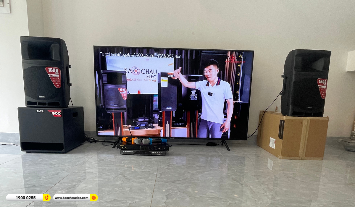 Lắp đặt dàn karaoke Audiocenter cho chị Châm tại TP HCM