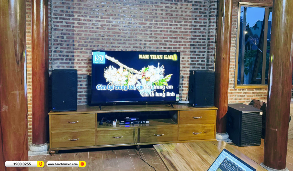 Lắp đặt d&agrave;n karaoke Audiocenter cho ch&uacute; B&igrave;nh tại L&acirc;m Đồng