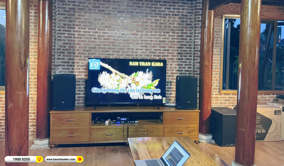 Lắp đặt d&agrave;n karaoke Audiocenter cho ch&uacute; B&igrave;nh tại L&acirc;m Đồng