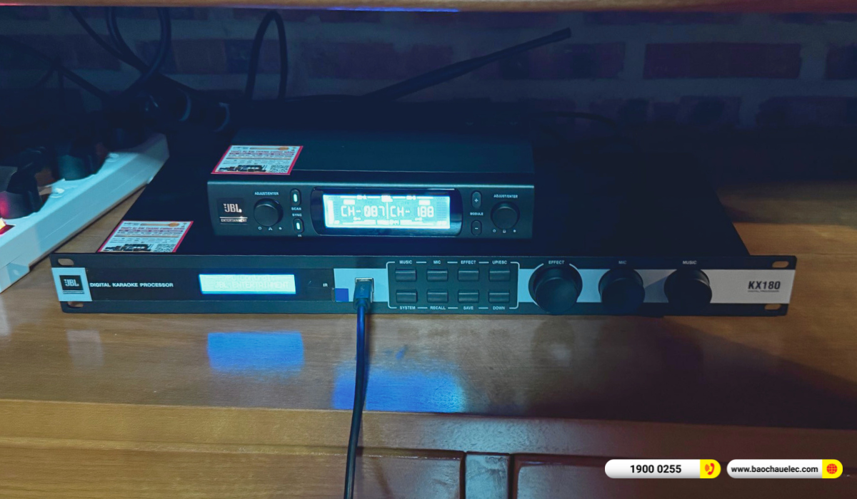 Lắp đặt d&agrave;n karaoke Audiocenter cho ch&uacute; B&igrave;nh tại L&acirc;m Đồng