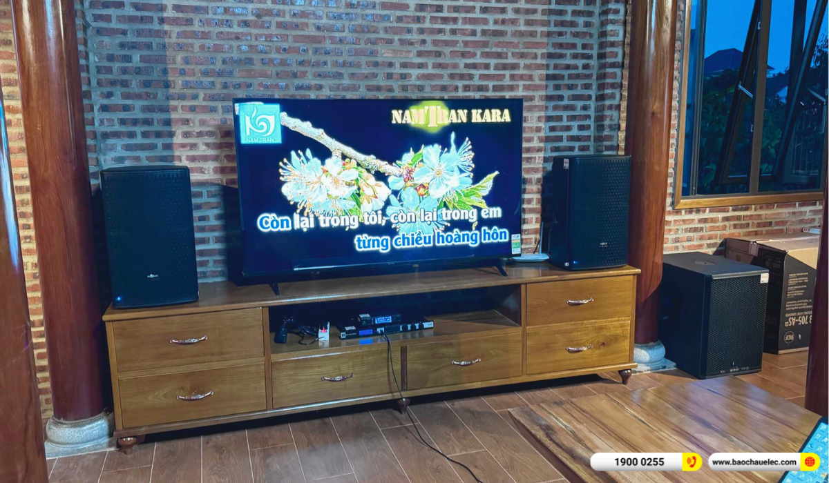 Lắp đặt d&agrave;n karaoke Audiocenter cho ch&uacute; B&igrave;nh tại L&acirc;m Đồng