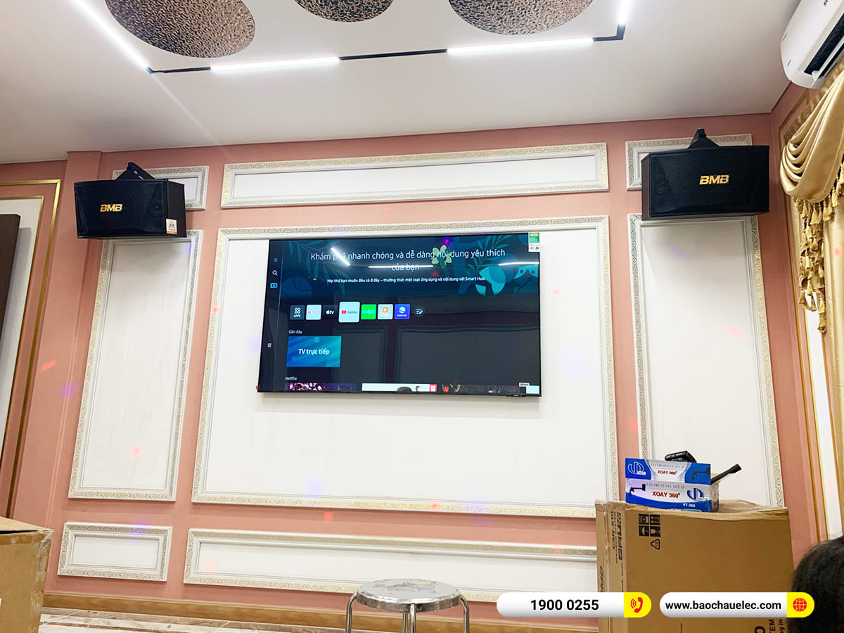 Lắp đặt d&agrave;n karaoke BIK, BMB gần 108tr cho ch&uacute; Th&acirc;n ở TPHCM