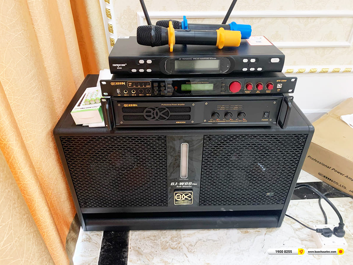 Lắp đặt d&agrave;n karaoke BIK, BMB gần 108tr cho ch&uacute; Th&acirc;n ở TPHCM