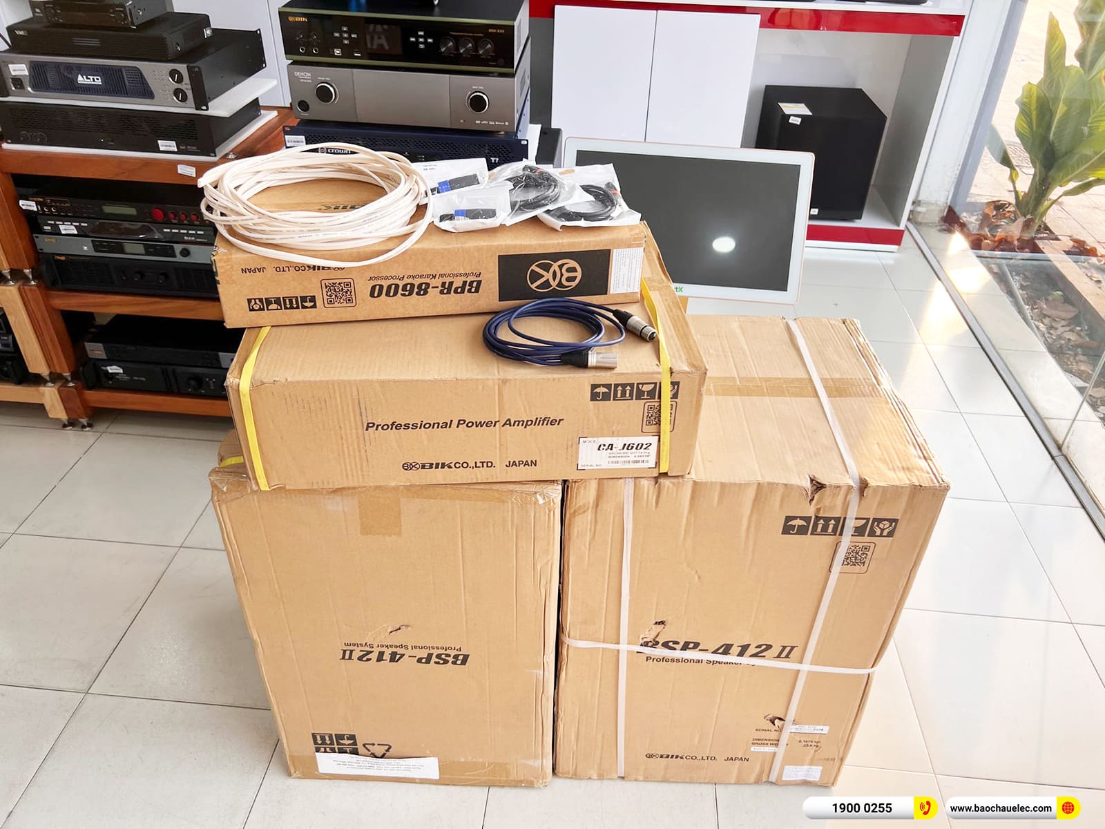 Lắp đặt dàn karaoke BIK hơn 42tr cho anh Cường ở Bình Dương